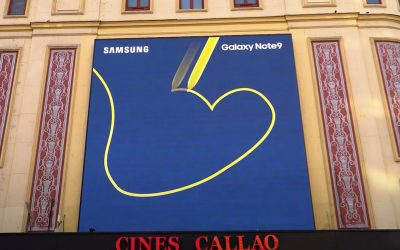 SAMSUNG ANNOUNCES THE GALAXY NOTE9 LAUNCH WITH A SYNCHRONISED ACTION ON CALLAO’S SCREENS