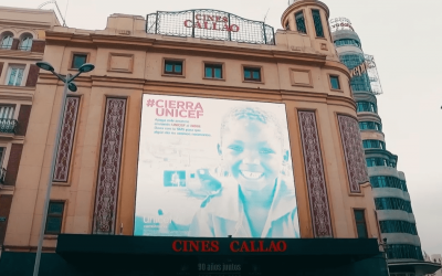 UNICEF PROVOCA ‘UN APAGÓN’ EN LA PLAZA DEL CALLAO