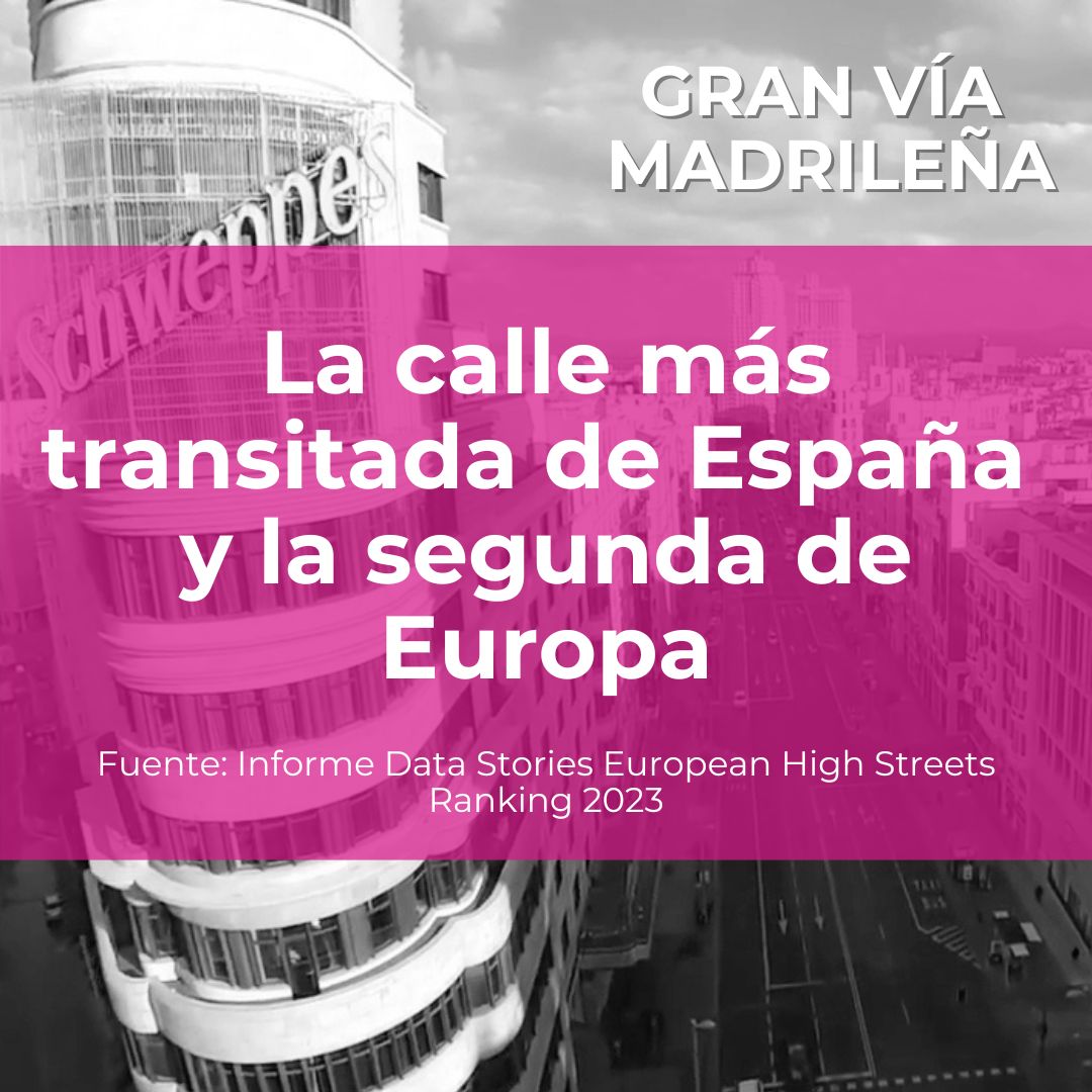 GRAN VÍA MADRILEÑA, LA CALLE MÁS TRANSITADA DE ESPAÑA Y SEGUNDA DE EUROPA