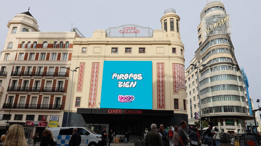 Yoigo en las pantallas de Cines Callao