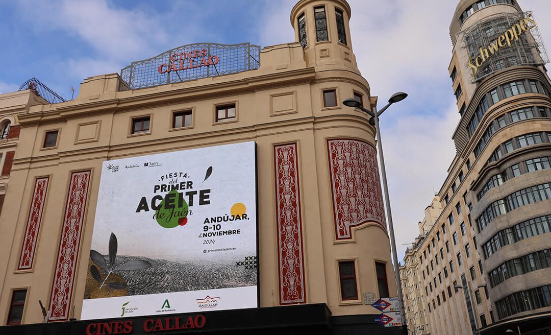 LLEGA LA FIESTA DEL PRIMER ACEITE DE JAÉN A LAS PANTALLAS DE CALLAO CITY LIGHTS