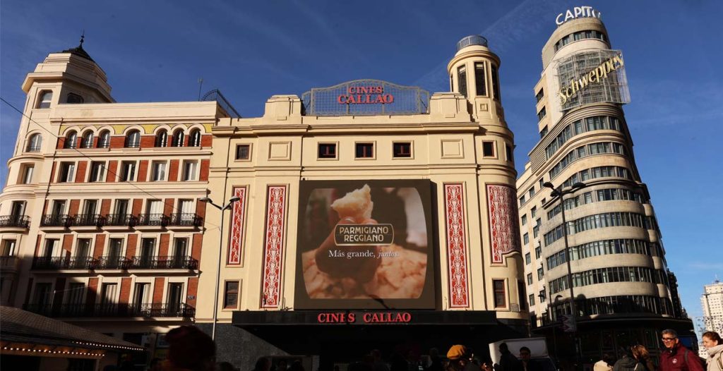 PARMIGIANO REGGIANO 3D DOOH MADRID