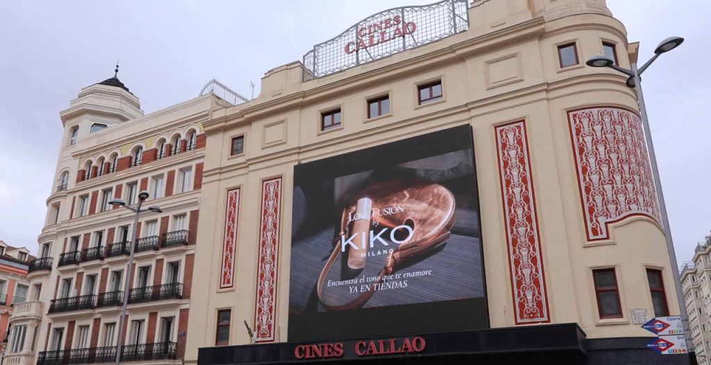 KIKO MILANO DOOH MADRID