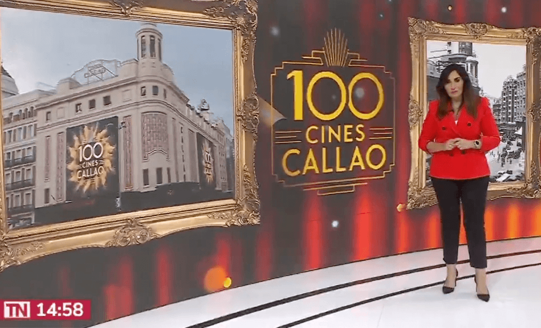 EL CENTENARIO DE CINES CALLAO NOTICIA EN LOS INFORMATIVOS DE TELEMADRID